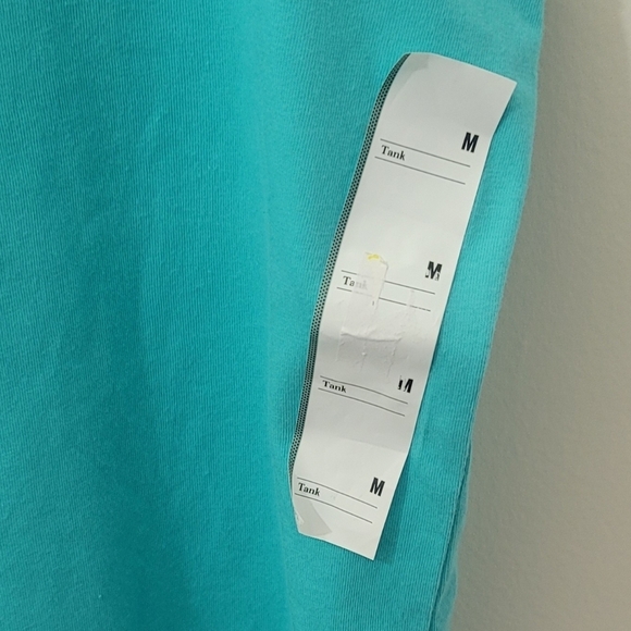 Teal Tank Top with Wide Straps and Relaxed Fit - Picture 6 of 6